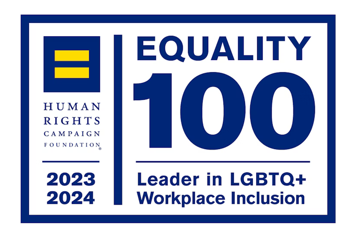 Human Rights Campaign Foundation logo for the Equality 100 2023-2024