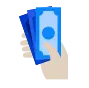 illustration of hand with money