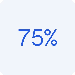 75 percent