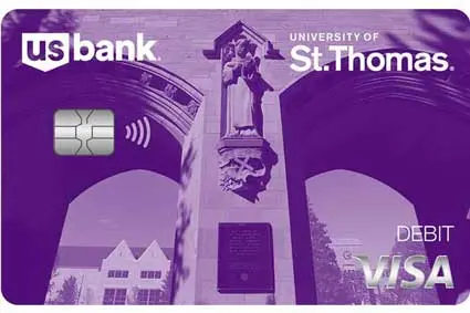University of St. Thomas Visa debit card