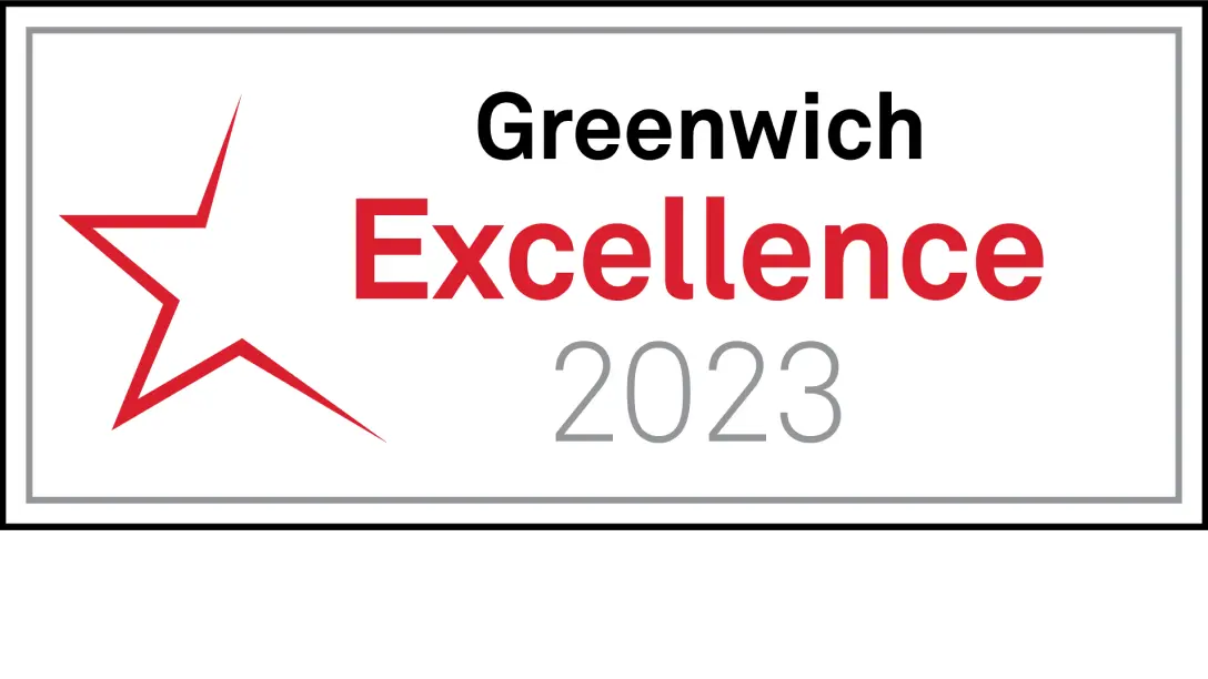Logo that says Greenwich Excellence 2023.