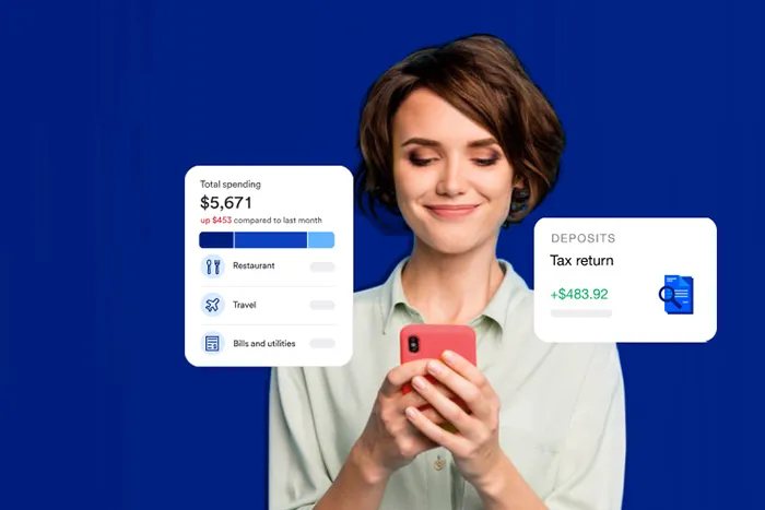 Spending tracker in the U.S. Bank Mobile app and online banking