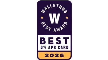 Wallet Hub's 2026 Best for 0% Intro APR award for U.S. Bank Shield, recognized as the best low interest credit card.