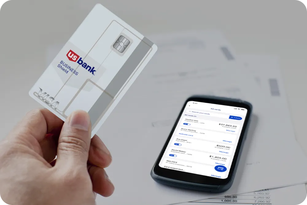 Photo of a credit card making a payment