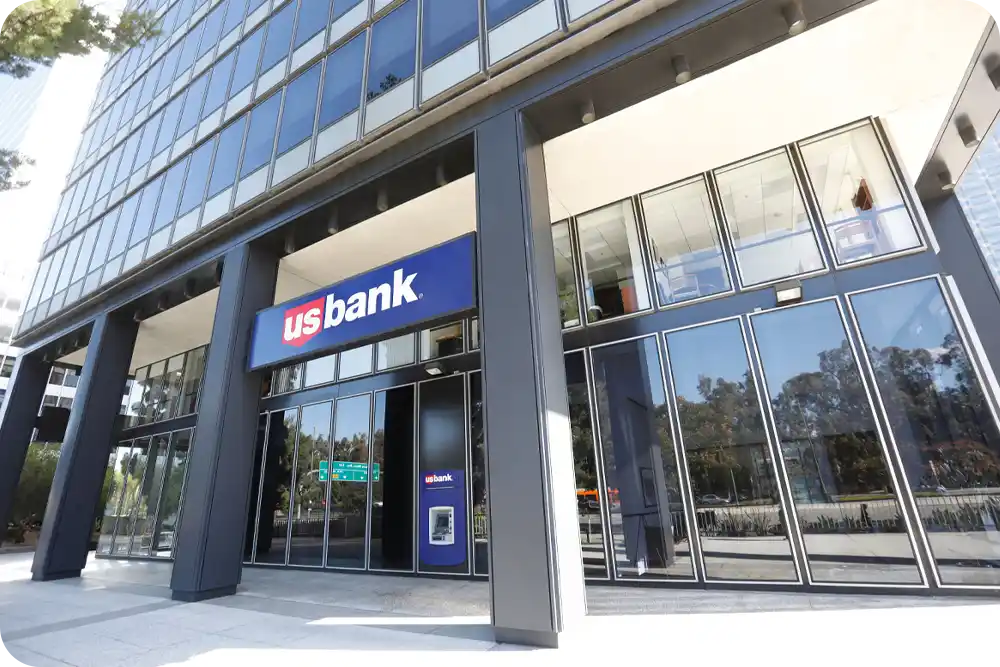 U.S. Bank sign in front of a building