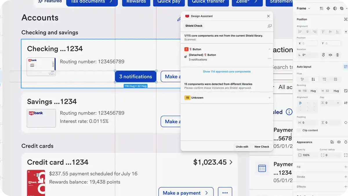 Pop up message on a computer screen