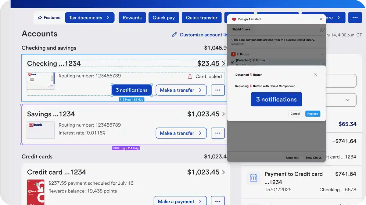 A second screenshop with an informational pop up message offering guidance