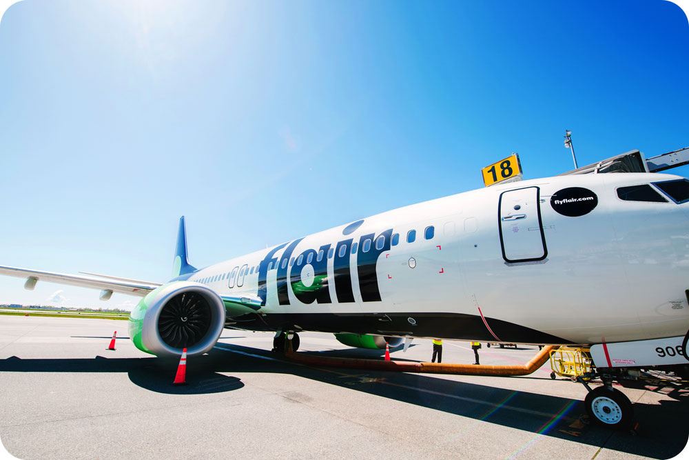 An aircraft at the jetway