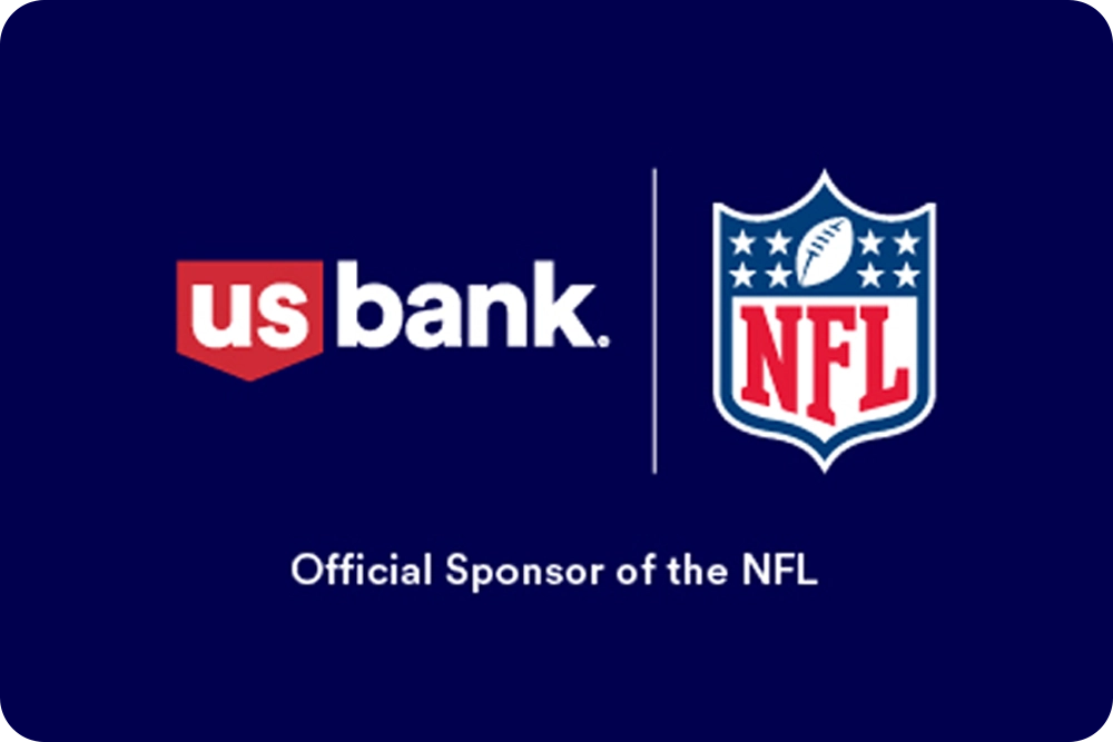 The U.S. Bank and NFL logos.