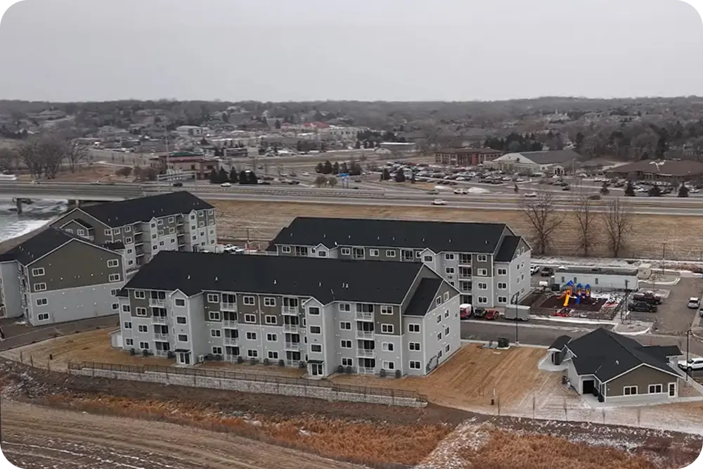 A large housing development.