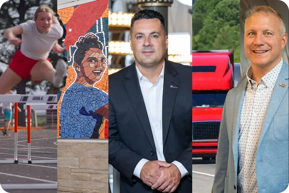 Collage of images from the five favorite stories.