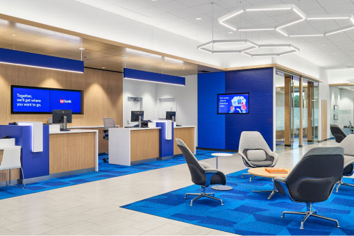 U.S. Bank branch lobby