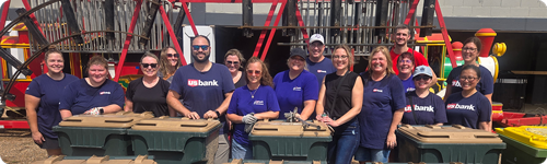 Collage of U.S. Bank community event photos