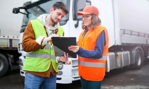 A man and a woman reviewing APIs for payments and learning more about payment gateway API integration.