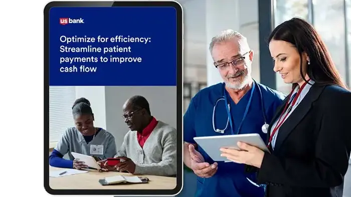 Two healthcare professionals looking at an Insight Report