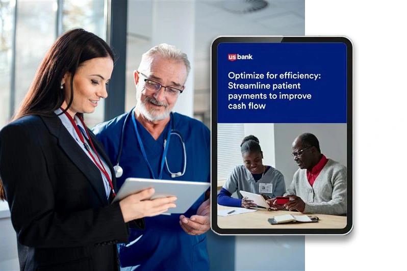 Tablet device displaying doctor and patient talking