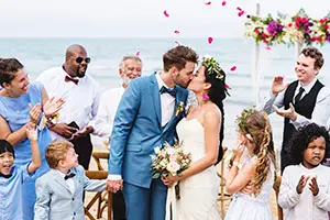 couple on their wedding day