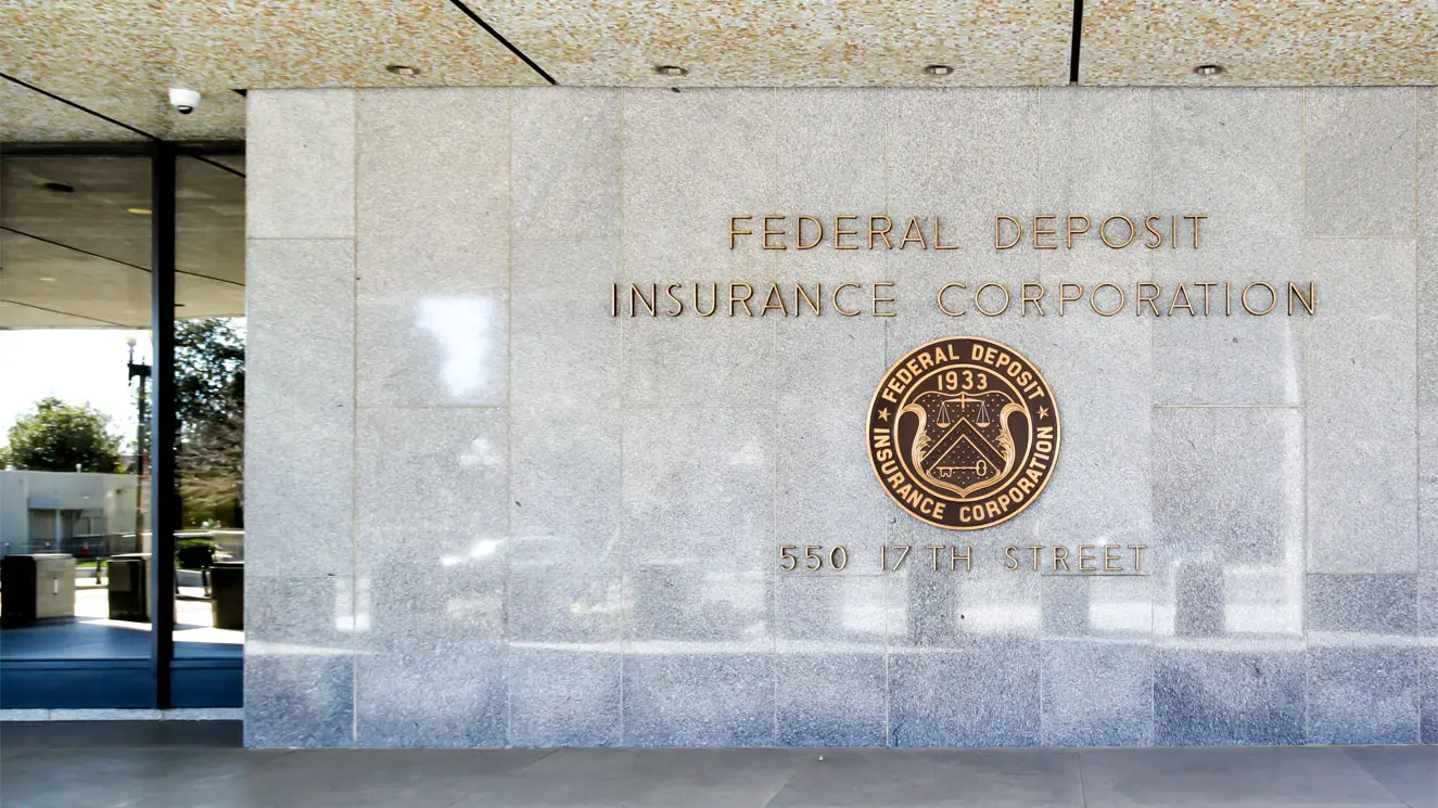 the exterior of the FDIC building