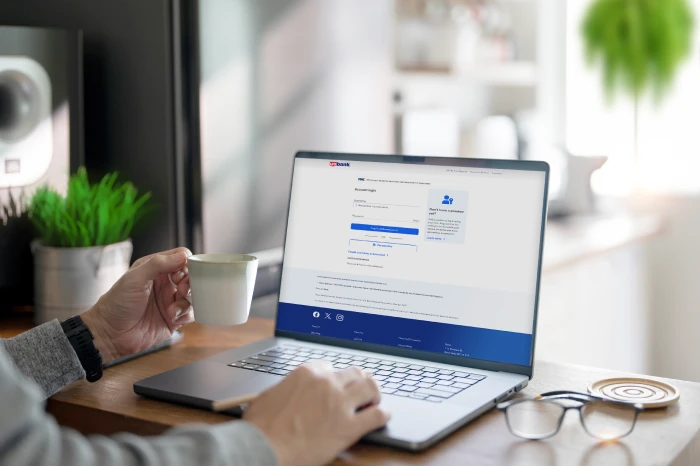 U.S. Bank login with passkey option