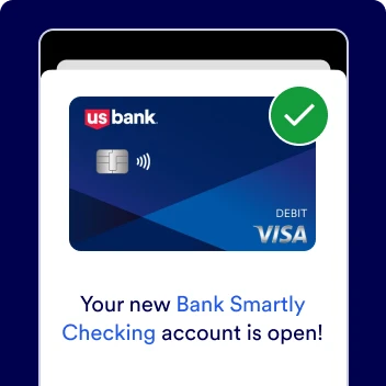 Step 1 Newly opened account confirmation on a phone