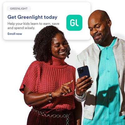 Parents enrolling in the Greenlight app