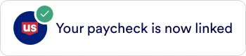 Your paycheck is now linked callout from the mobile app