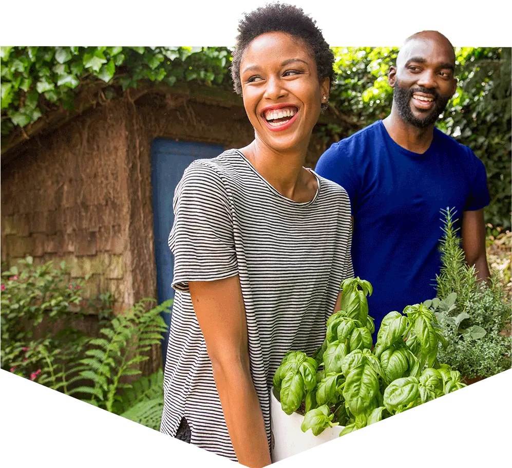 Couple celebrating a project made possible with their U.S. Bank Smartly Savings account