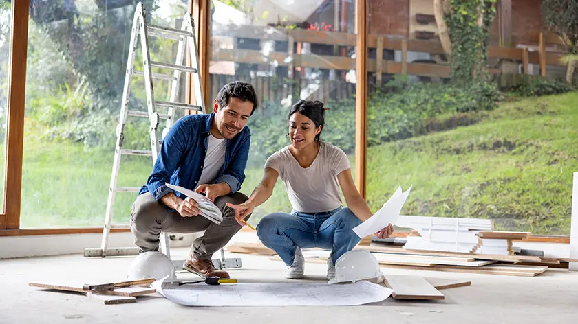 Woman looking at finaces