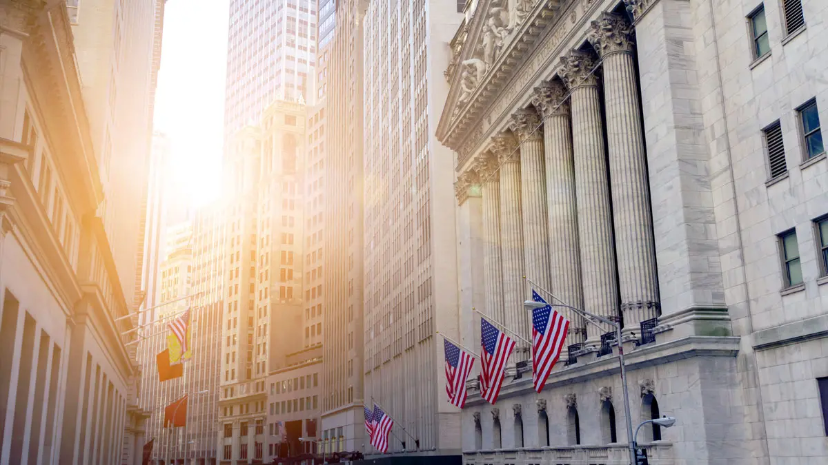 Wall Street in the morning