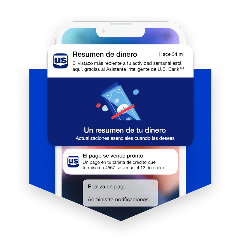 Alerta bancaria aparece en un teléfono