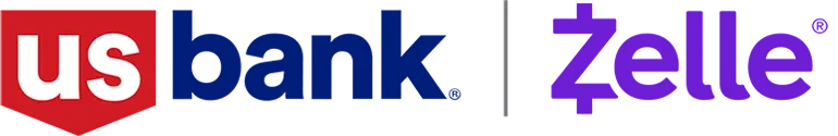 Zelle U.S. Bank logos