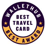 Awarded best travel card by Wallethub