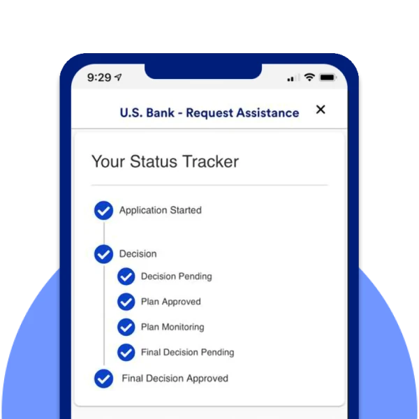 mobile app status tracker for mortgage assistance