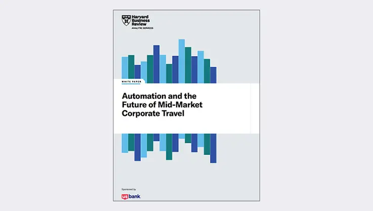 Cover art for the report, Automation and the future of mid-market corporate travel