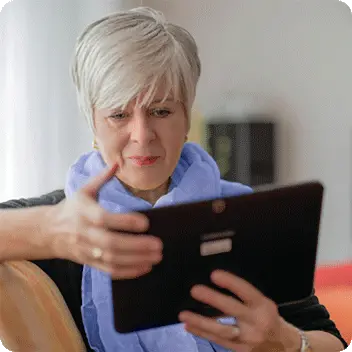 Retiree exploring the best place for her savings