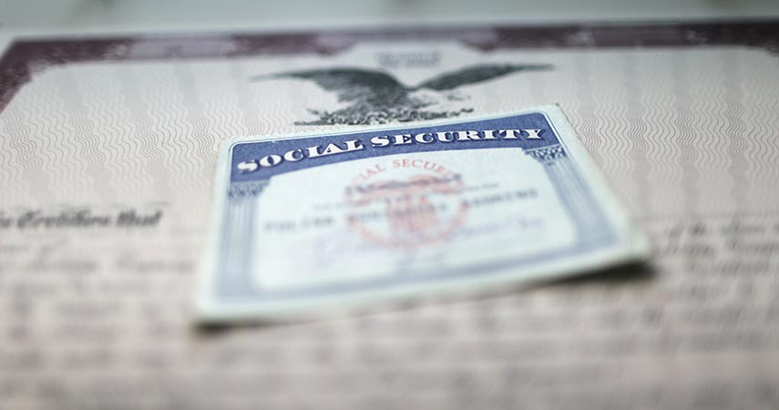 Picture of social security card