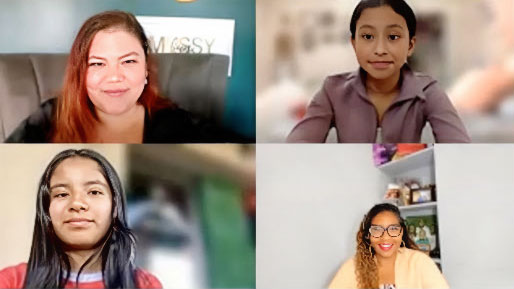 Play Like a Girl’s 2023 Leadership Academy online event, where 7 U.S. Bank employees taught students financial literacy skills.