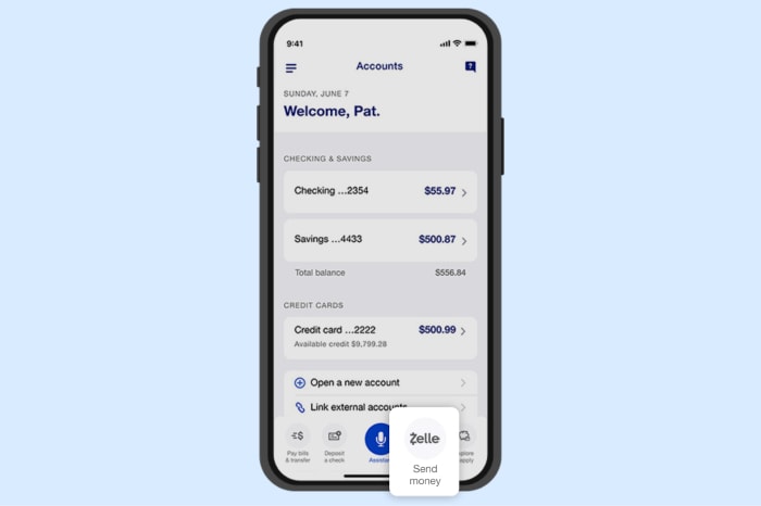 U.S. Bank Mobile App dashboard
