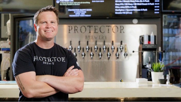 Sean Haggerty, a former Navy SEAL and owner of Protector Brewery