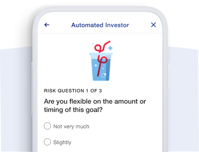 iPhone screen showing investment quiz